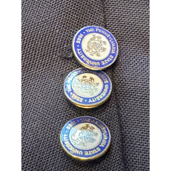 Ben Silver The Pennsylvania State University Blue Blazer Crest Buttons - Picture 4 of 16